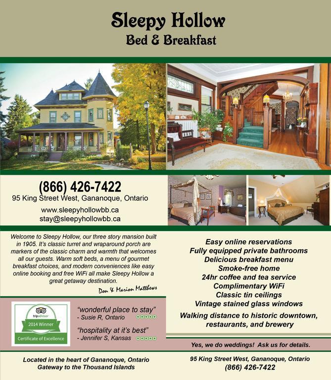 Sleepy Hollow B&B Gananoque Buitenkant foto
